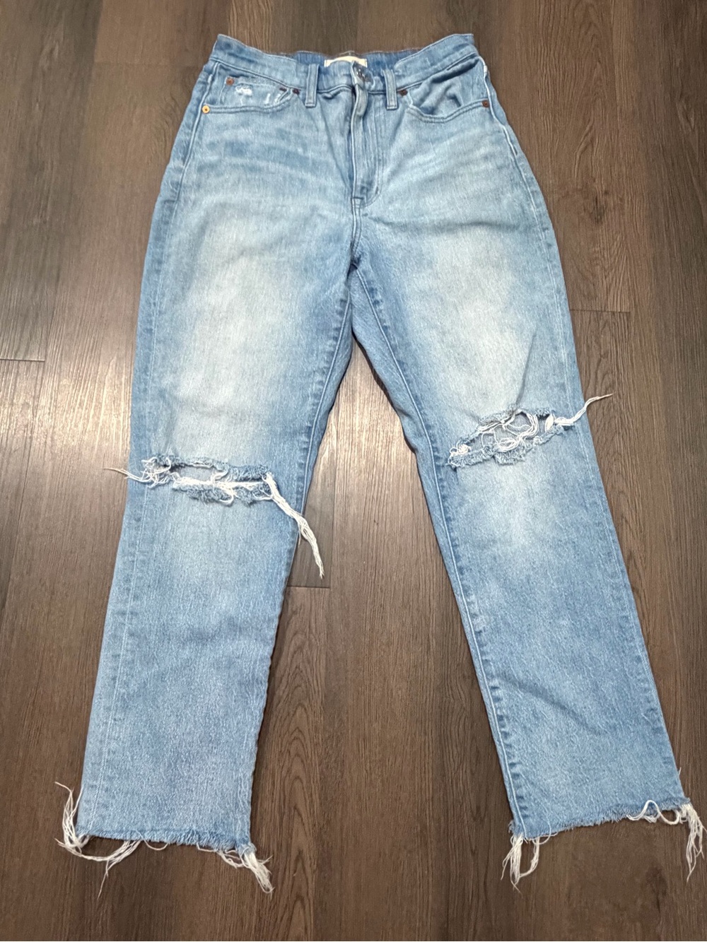 Madewell Light Blue Distressed High-Rise Women’s Jeans